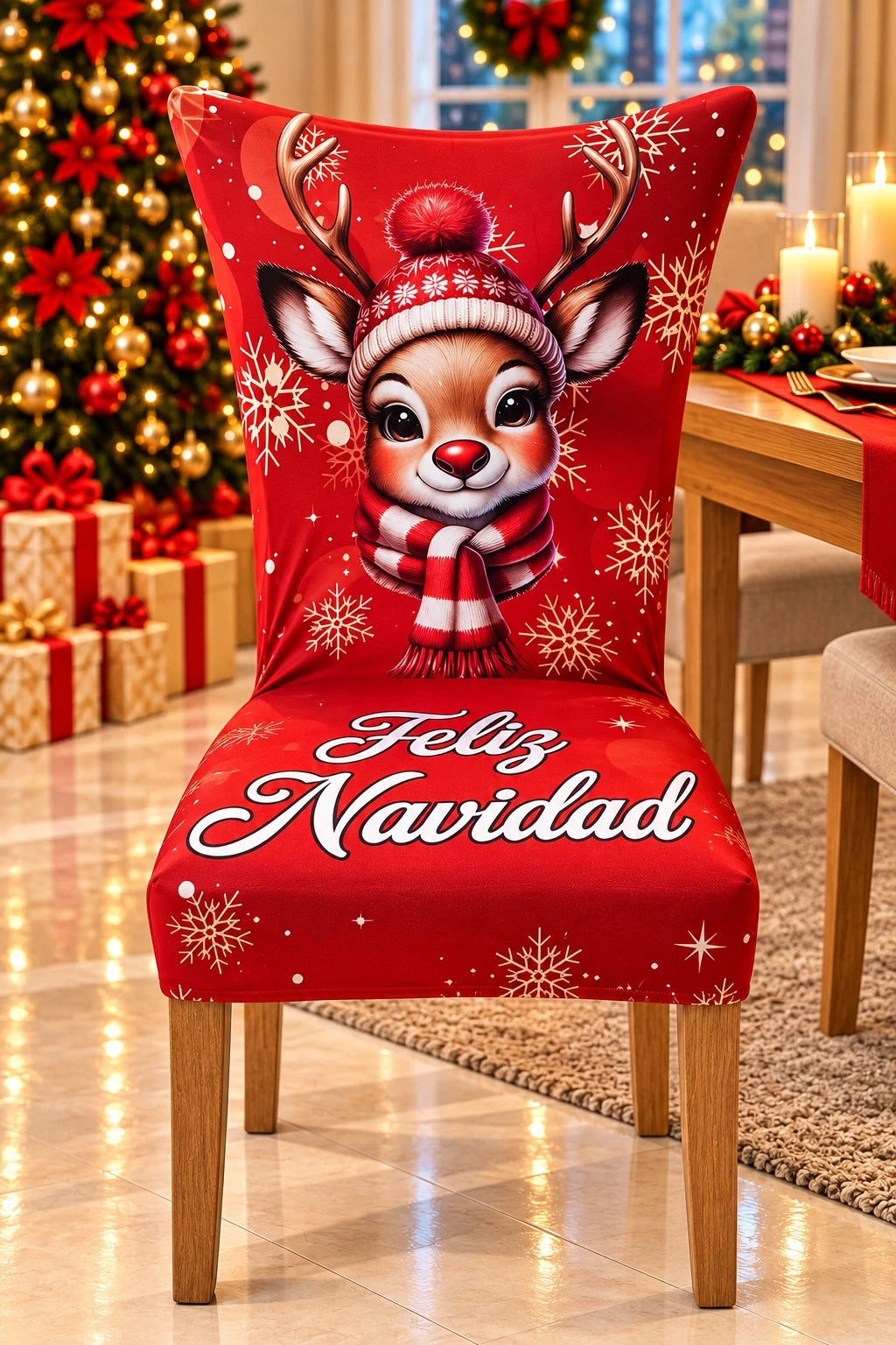 Funda navideña diseño Bambi