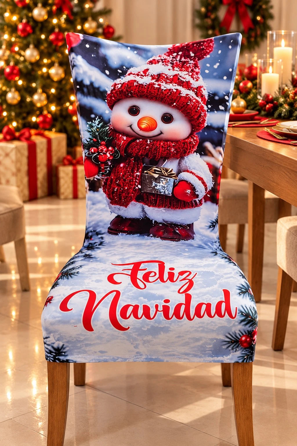 Funda navideña diseño Copo de nieve